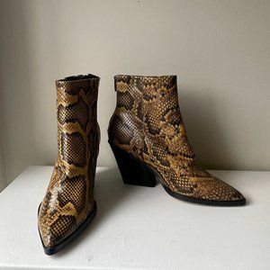 Dolce Vita Leather Snake Boots